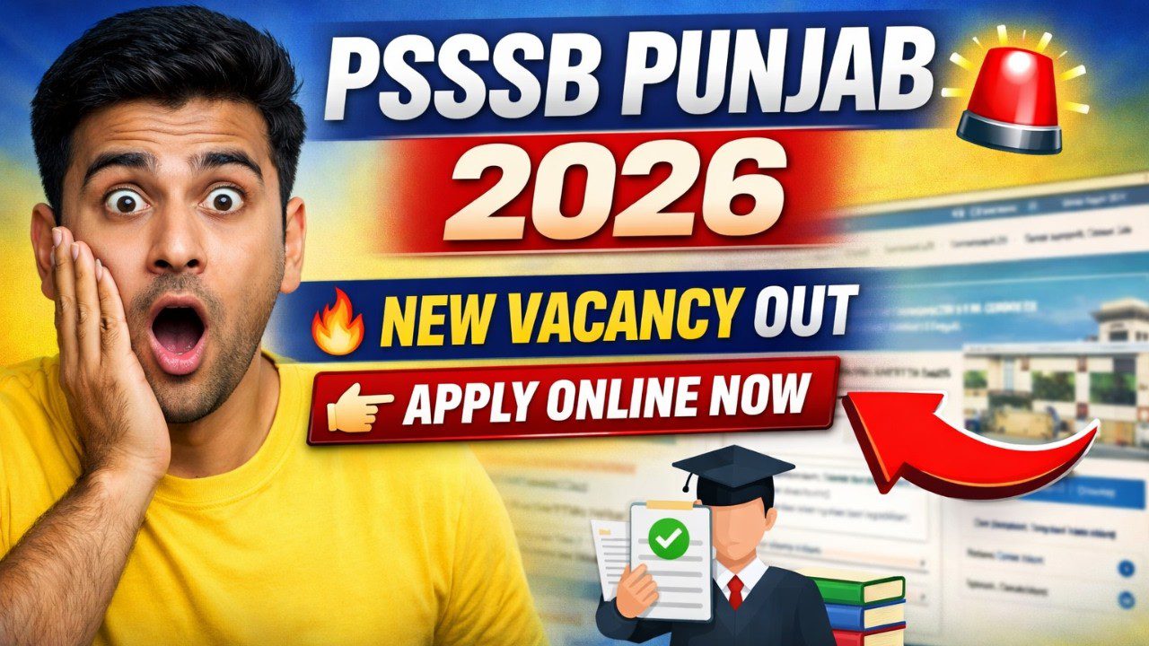 👉 psssb punjab 2026 new vacancy out 🔥 | apply online | latest govt jobs
